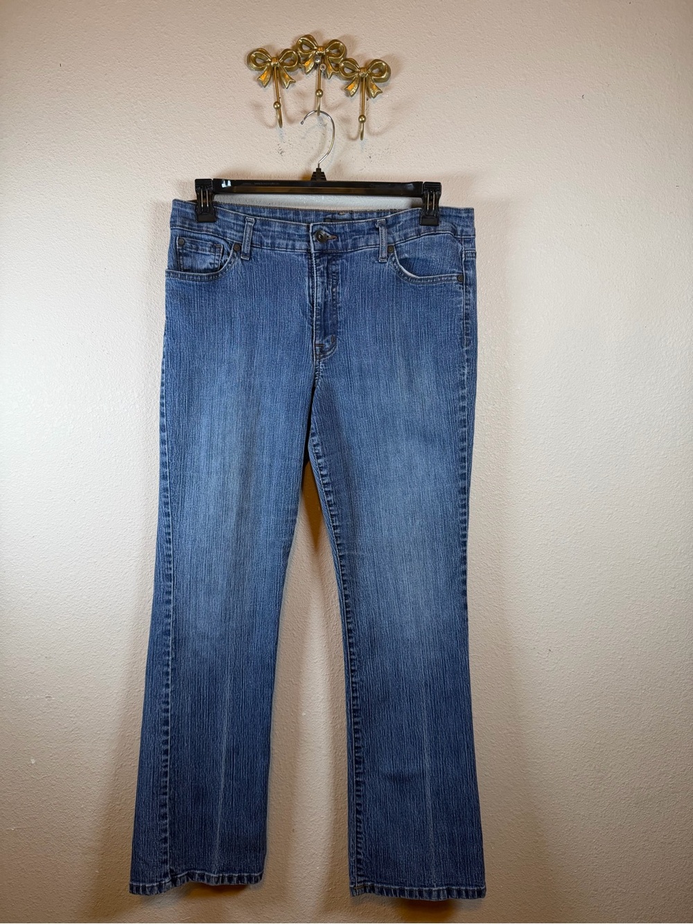 Nine West Classic Women's Blue Denim Straight Jeans. Size 14